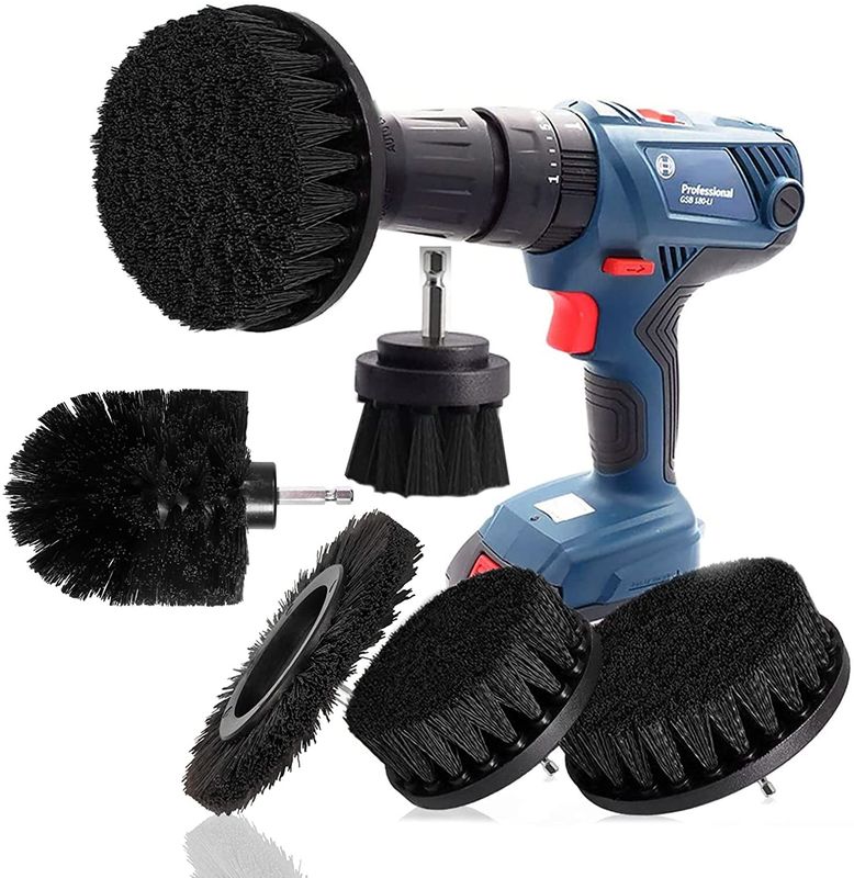 5 pieces Drill Brush drill brushes attachment cleaning brush rim brush scrubber cleaning brush kit