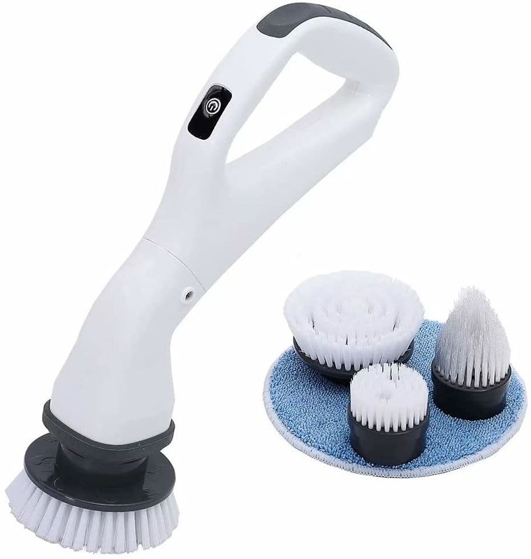 Cordless Electric Spin Scrubber Drill Brush Set High Speed 360 Rotation