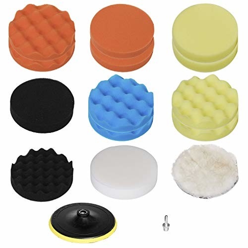 M10 Drill Adapter Polishing Buffing Pad Auto Car Drill Polisher Buffer Sponge Pads Set