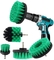 Nylon Drill Brush Attachment Kit 9 In 1 With 6" Long Reach Extension